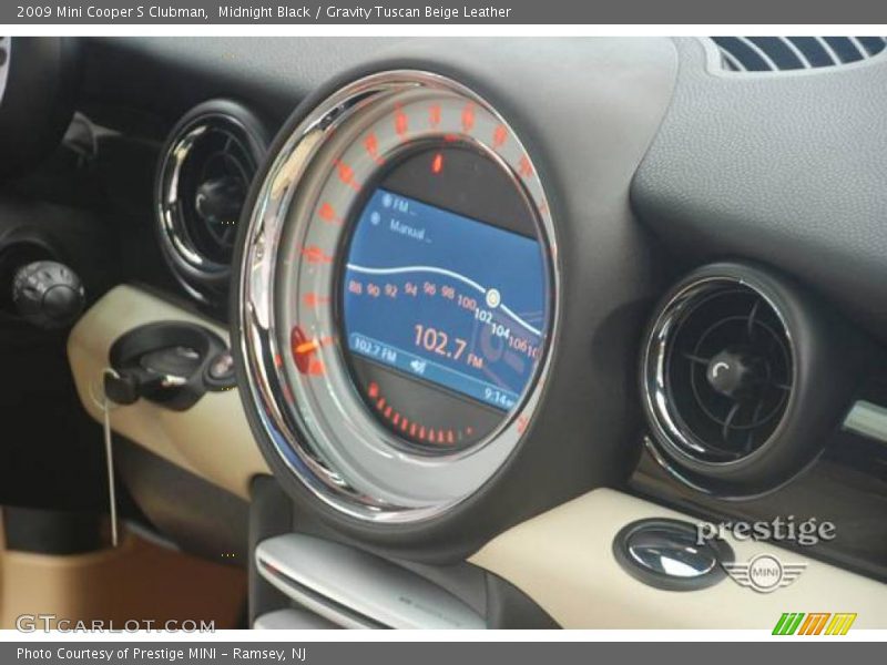 Midnight Black / Gravity Tuscan Beige Leather 2009 Mini Cooper S Clubman