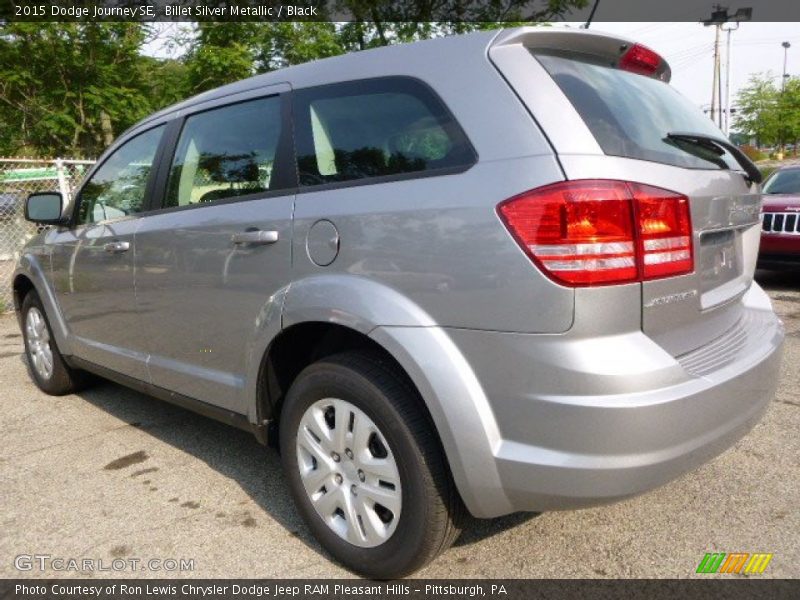 Billet Silver Metallic / Black 2015 Dodge Journey SE