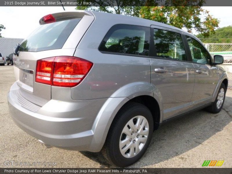 Billet Silver Metallic / Black 2015 Dodge Journey SE