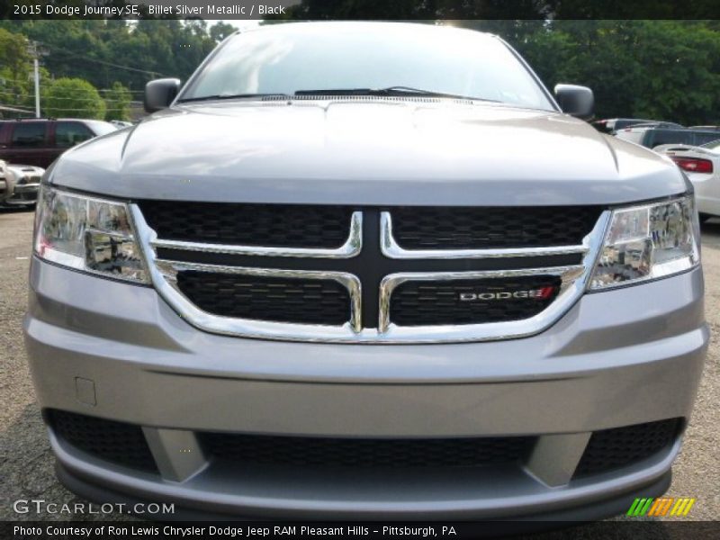 Billet Silver Metallic / Black 2015 Dodge Journey SE