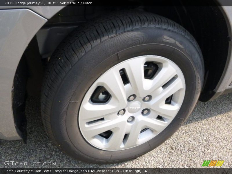 Billet Silver Metallic / Black 2015 Dodge Journey SE