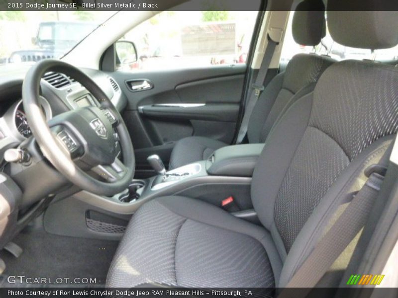 Billet Silver Metallic / Black 2015 Dodge Journey SE