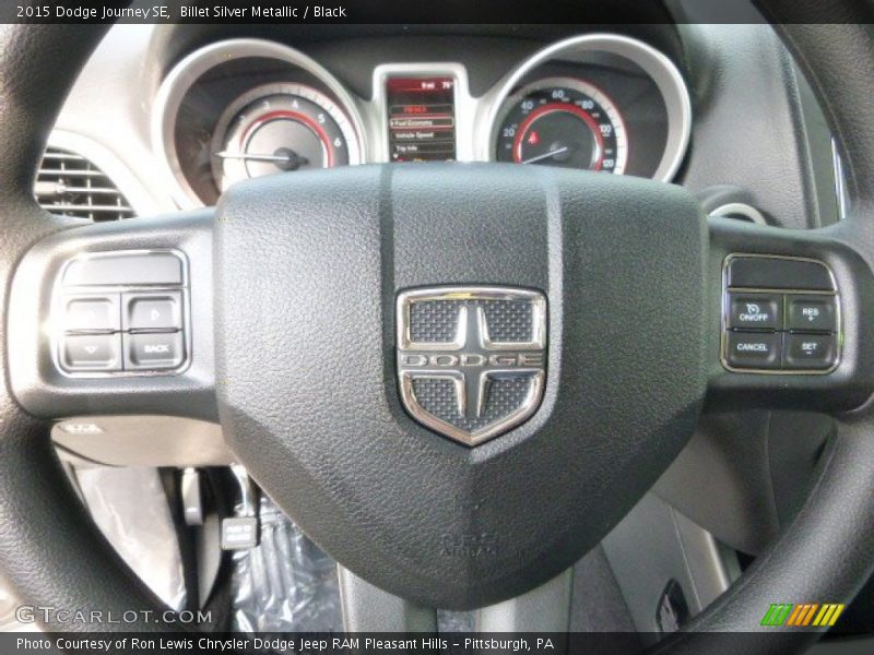 Billet Silver Metallic / Black 2015 Dodge Journey SE