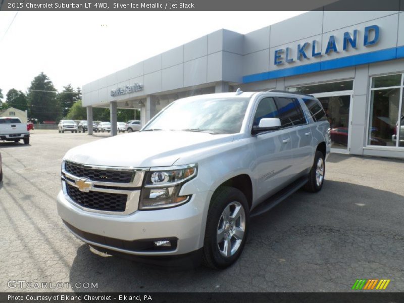 Silver Ice Metallic / Jet Black 2015 Chevrolet Suburban LT 4WD