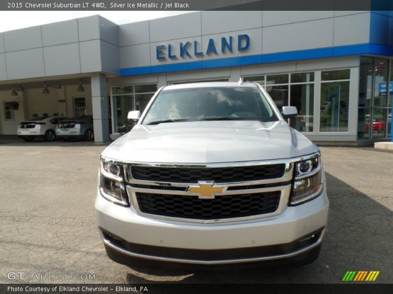 Silver Ice Metallic / Jet Black 2015 Chevrolet Suburban LT 4WD