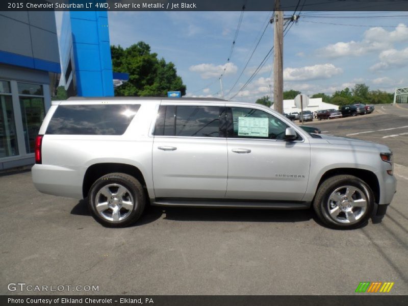Silver Ice Metallic / Jet Black 2015 Chevrolet Suburban LT 4WD