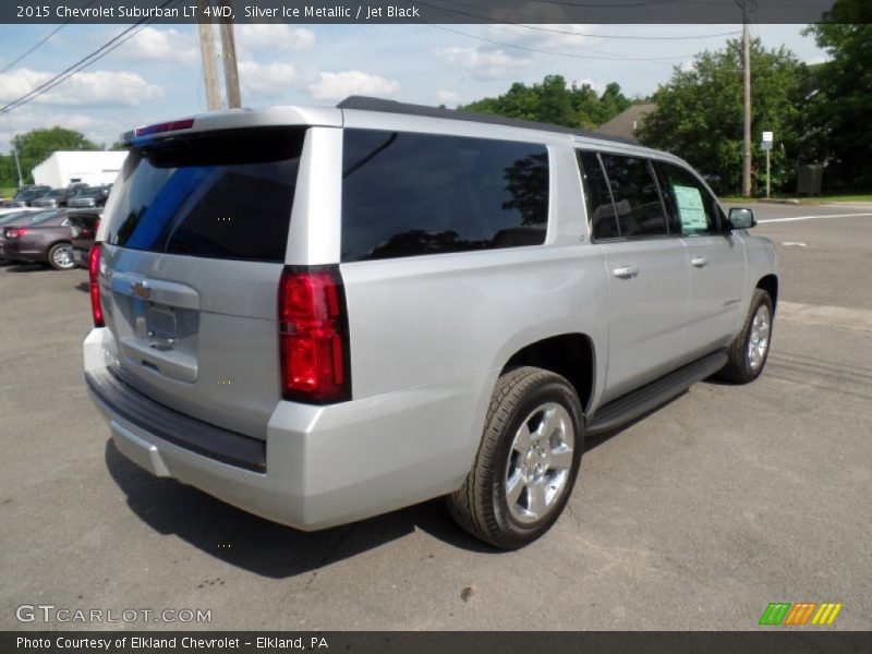 Silver Ice Metallic / Jet Black 2015 Chevrolet Suburban LT 4WD