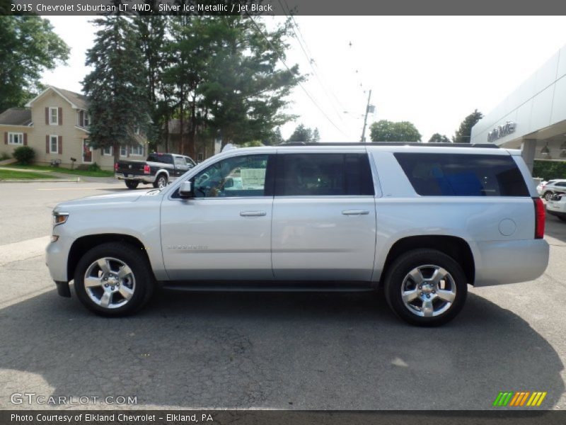 Silver Ice Metallic / Jet Black 2015 Chevrolet Suburban LT 4WD