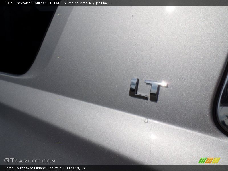 Silver Ice Metallic / Jet Black 2015 Chevrolet Suburban LT 4WD