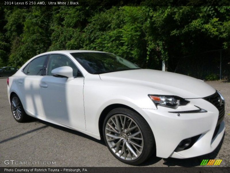 Ultra White / Black 2014 Lexus IS 250 AWD