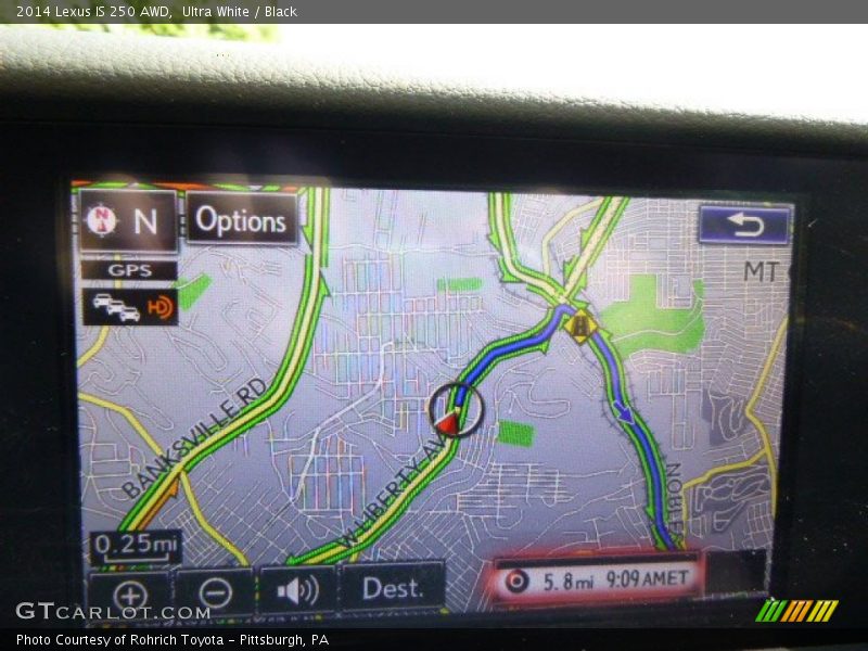 Ultra White / Black 2014 Lexus IS 250 AWD