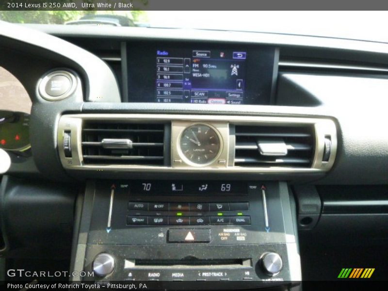 Ultra White / Black 2014 Lexus IS 250 AWD