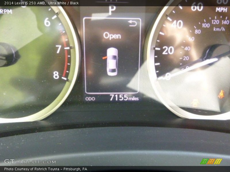 Ultra White / Black 2014 Lexus IS 250 AWD