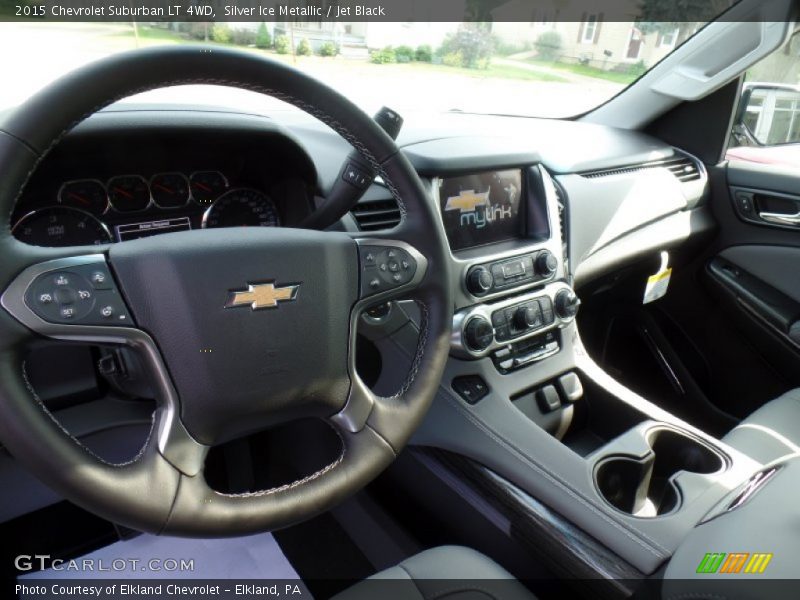 Silver Ice Metallic / Jet Black 2015 Chevrolet Suburban LT 4WD