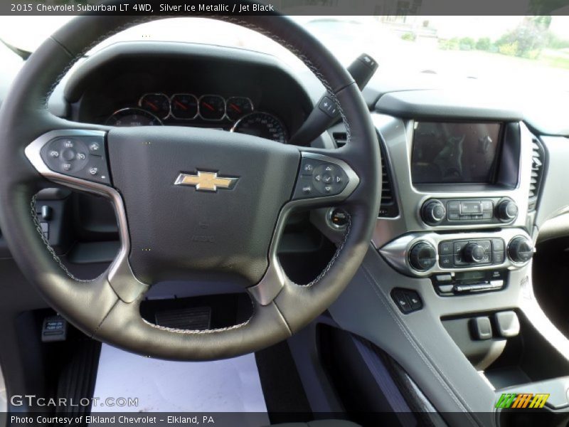 Silver Ice Metallic / Jet Black 2015 Chevrolet Suburban LT 4WD