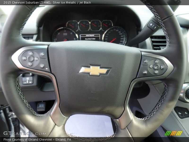 Silver Ice Metallic / Jet Black 2015 Chevrolet Suburban LT 4WD