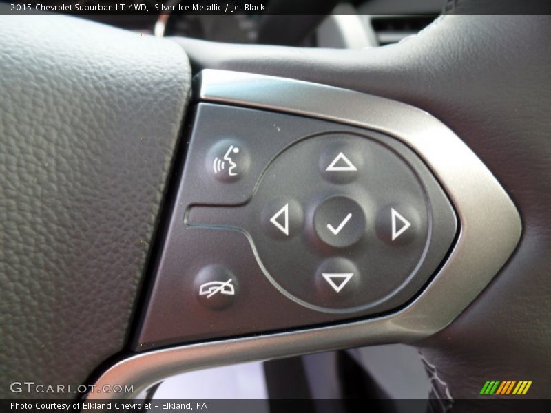 Silver Ice Metallic / Jet Black 2015 Chevrolet Suburban LT 4WD