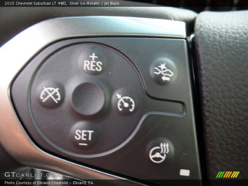 Silver Ice Metallic / Jet Black 2015 Chevrolet Suburban LT 4WD