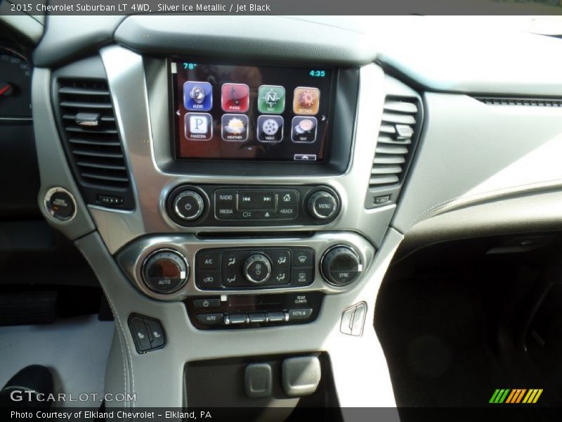 Silver Ice Metallic / Jet Black 2015 Chevrolet Suburban LT 4WD