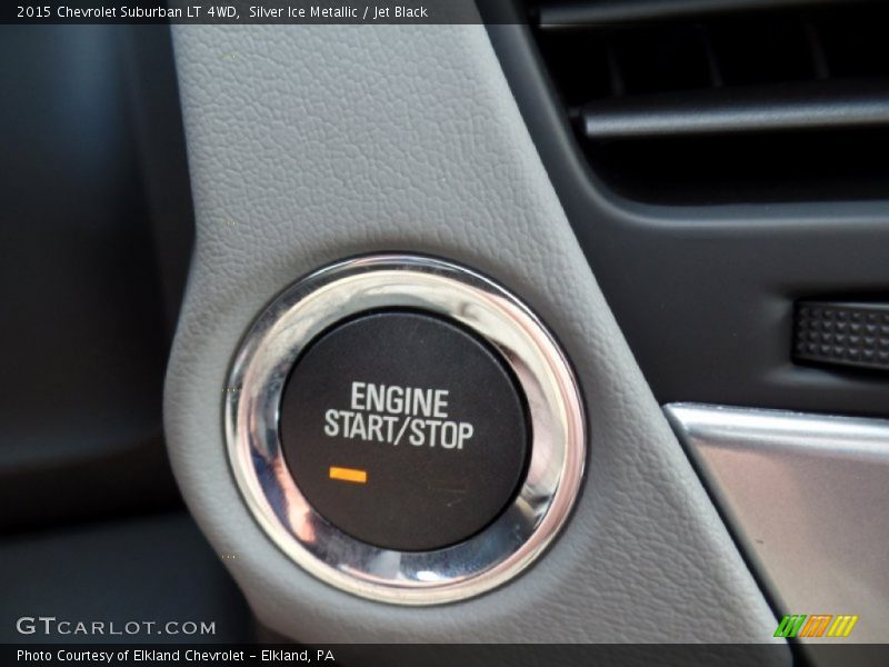 Silver Ice Metallic / Jet Black 2015 Chevrolet Suburban LT 4WD