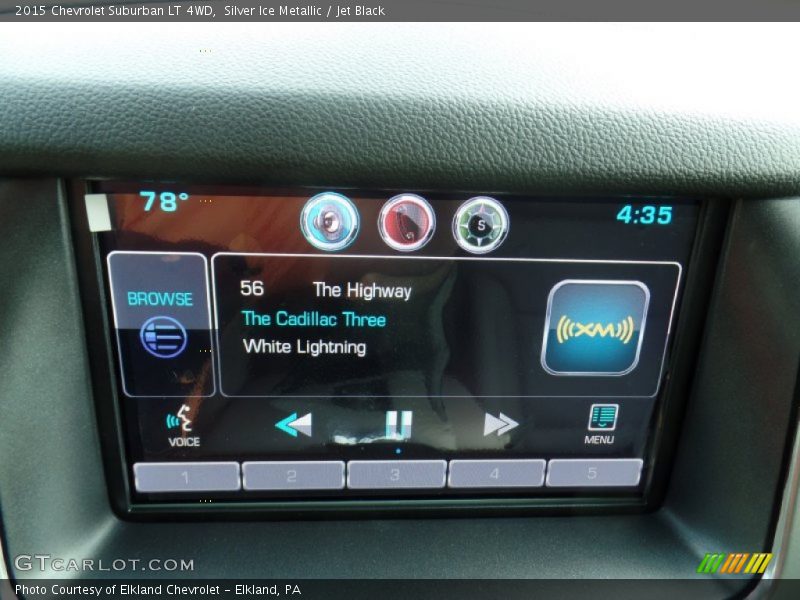 Silver Ice Metallic / Jet Black 2015 Chevrolet Suburban LT 4WD