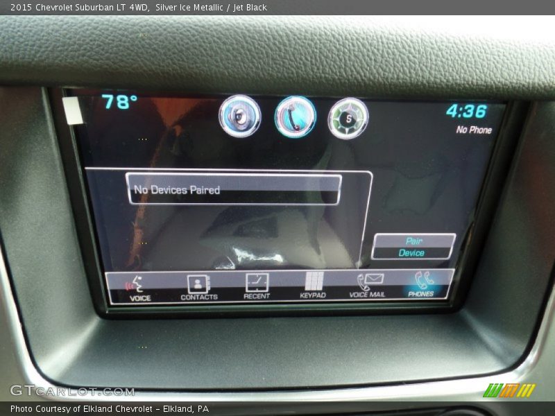 Silver Ice Metallic / Jet Black 2015 Chevrolet Suburban LT 4WD