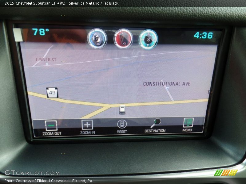 Silver Ice Metallic / Jet Black 2015 Chevrolet Suburban LT 4WD