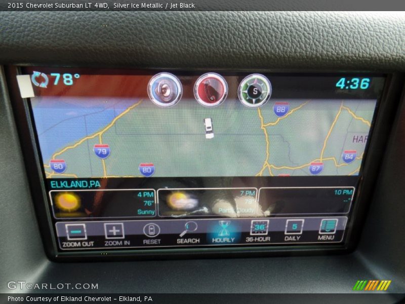 Silver Ice Metallic / Jet Black 2015 Chevrolet Suburban LT 4WD