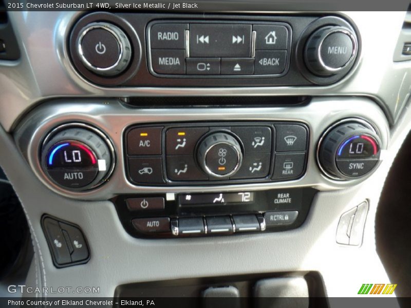 Silver Ice Metallic / Jet Black 2015 Chevrolet Suburban LT 4WD