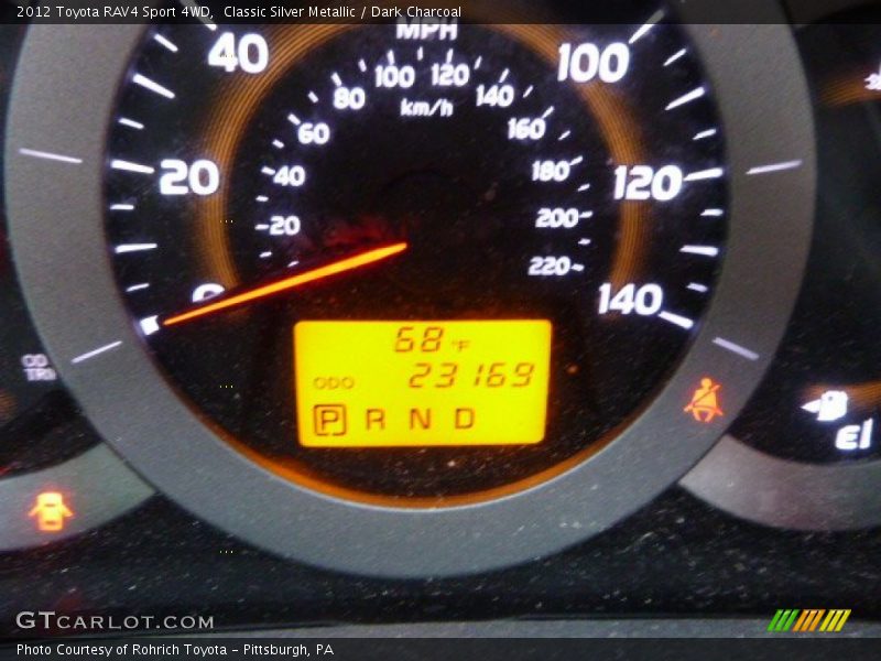 Classic Silver Metallic / Dark Charcoal 2012 Toyota RAV4 Sport 4WD