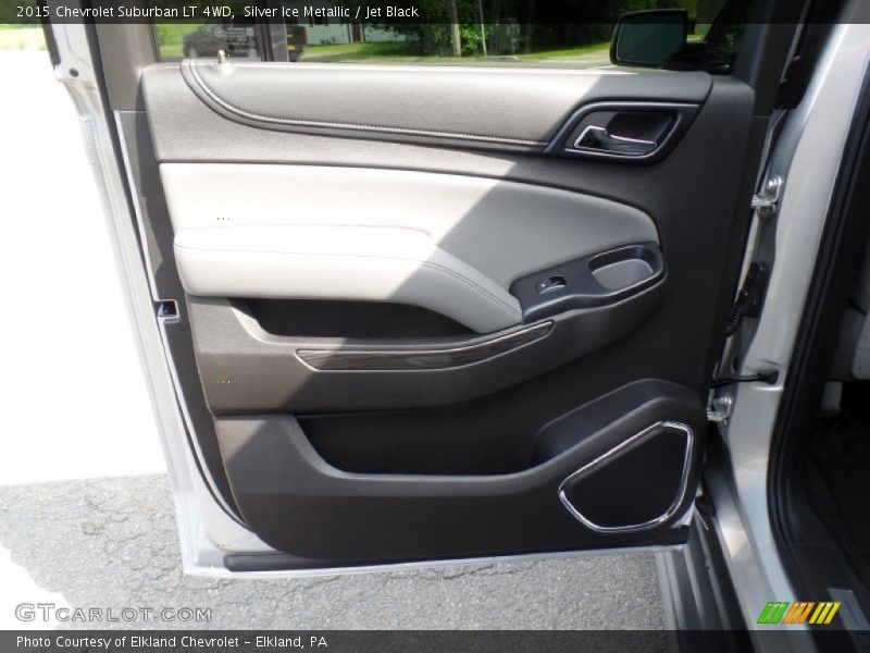 Silver Ice Metallic / Jet Black 2015 Chevrolet Suburban LT 4WD