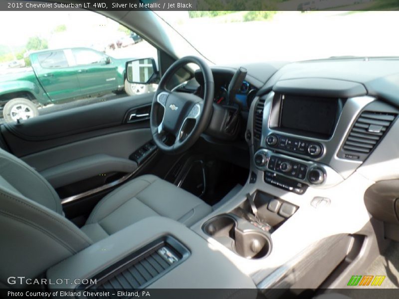 Silver Ice Metallic / Jet Black 2015 Chevrolet Suburban LT 4WD