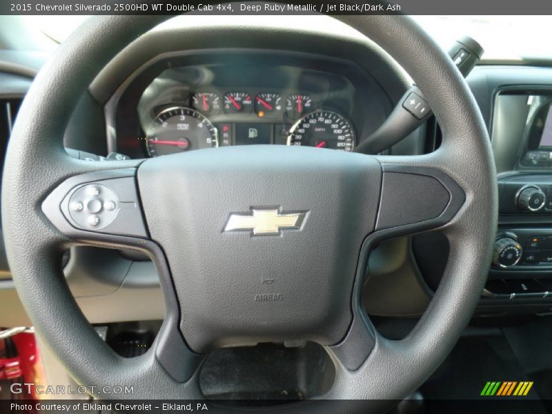 Deep Ruby Metallic / Jet Black/Dark Ash 2015 Chevrolet Silverado 2500HD WT Double Cab 4x4