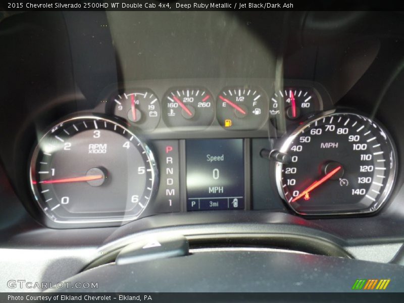 Deep Ruby Metallic / Jet Black/Dark Ash 2015 Chevrolet Silverado 2500HD WT Double Cab 4x4