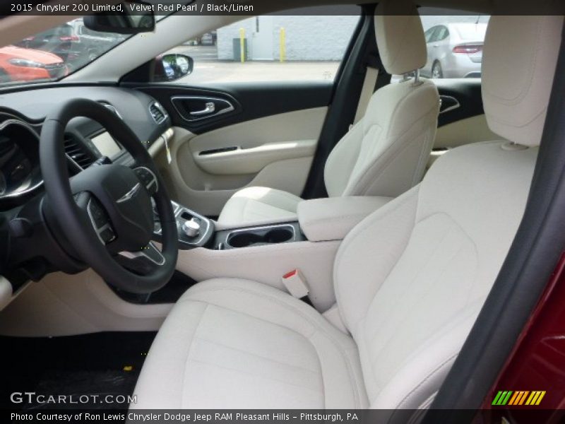 Velvet Red Pearl / Black/Linen 2015 Chrysler 200 Limited