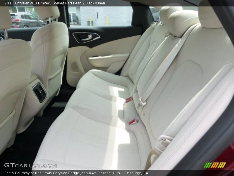 Velvet Red Pearl / Black/Linen 2015 Chrysler 200 Limited