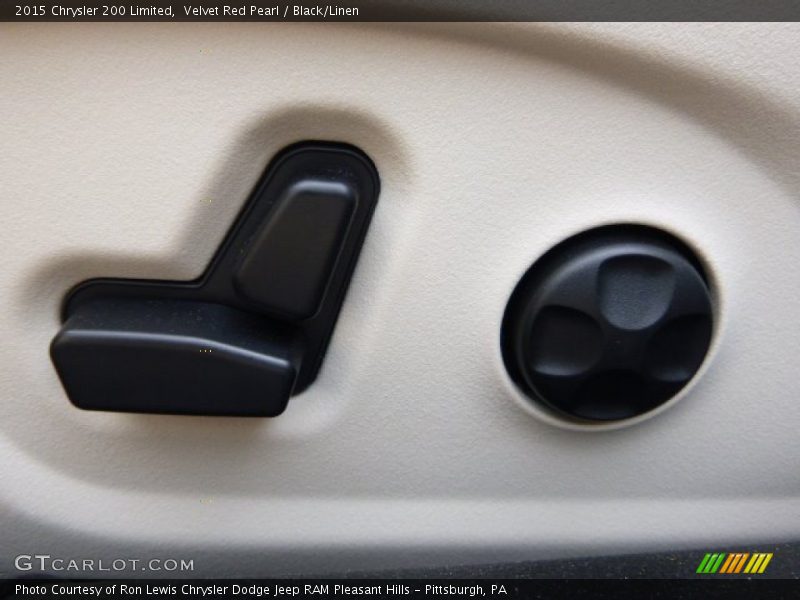 Velvet Red Pearl / Black/Linen 2015 Chrysler 200 Limited