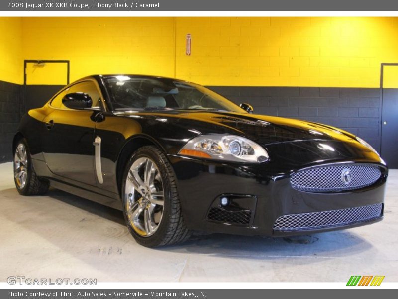 Ebony Black / Caramel 2008 Jaguar XK XKR Coupe