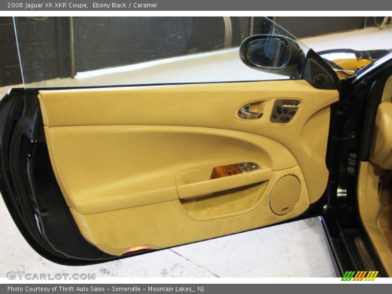 Ebony Black / Caramel 2008 Jaguar XK XKR Coupe