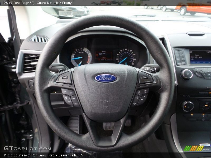 Guard Metallic / Ebony 2015 Ford Edge SE