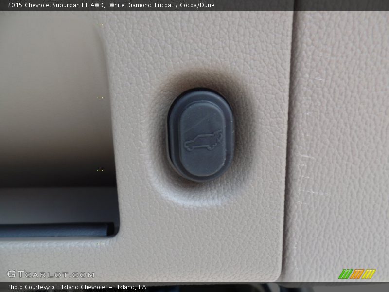 White Diamond Tricoat / Cocoa/Dune 2015 Chevrolet Suburban LT 4WD