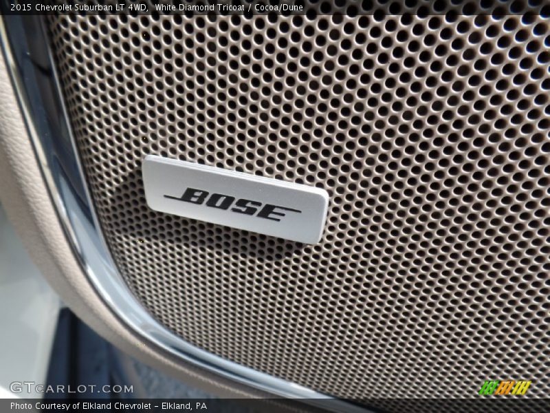 White Diamond Tricoat / Cocoa/Dune 2015 Chevrolet Suburban LT 4WD
