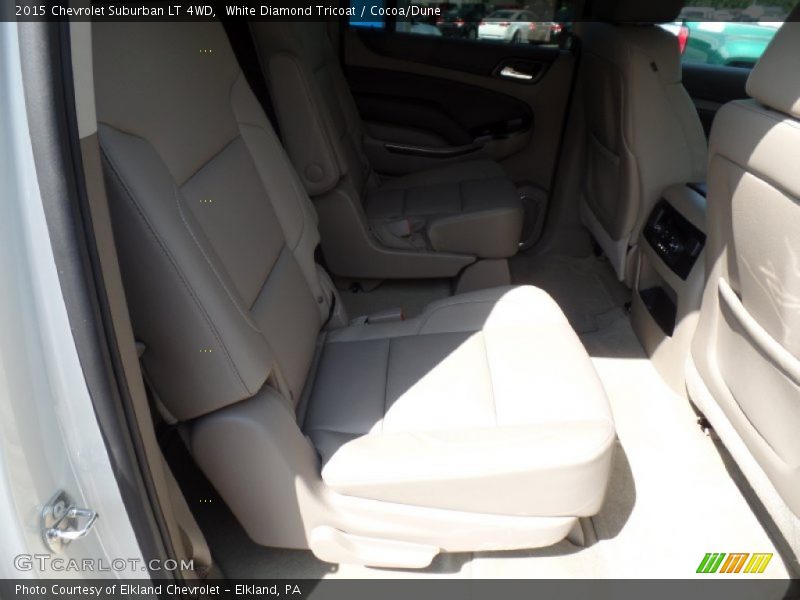 White Diamond Tricoat / Cocoa/Dune 2015 Chevrolet Suburban LT 4WD