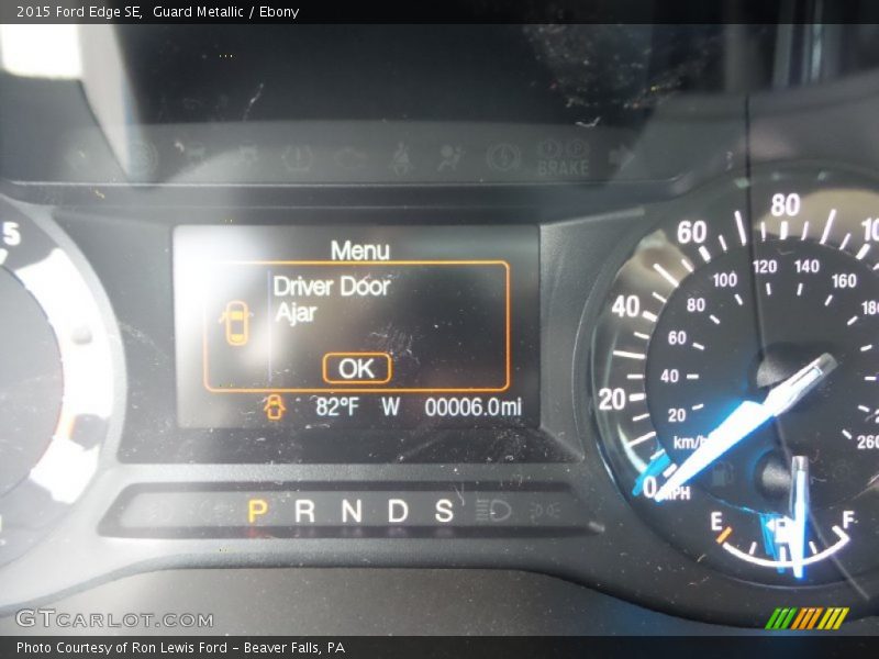 Guard Metallic / Ebony 2015 Ford Edge SE