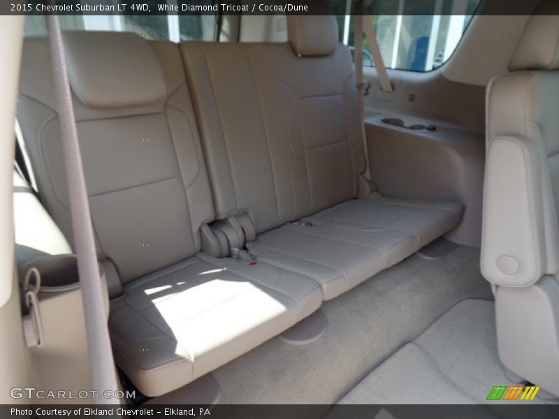 White Diamond Tricoat / Cocoa/Dune 2015 Chevrolet Suburban LT 4WD