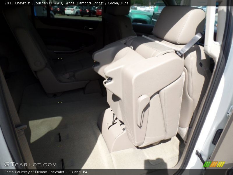 White Diamond Tricoat / Cocoa/Dune 2015 Chevrolet Suburban LT 4WD