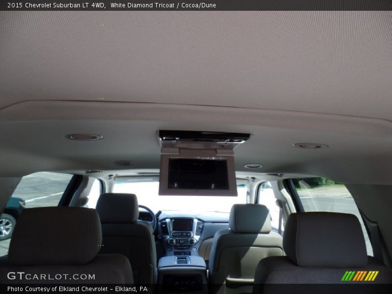 White Diamond Tricoat / Cocoa/Dune 2015 Chevrolet Suburban LT 4WD