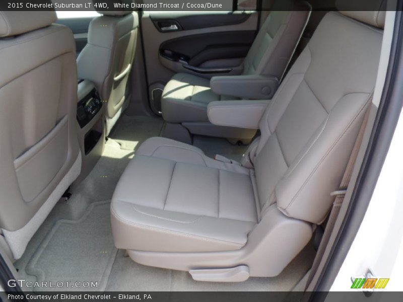 White Diamond Tricoat / Cocoa/Dune 2015 Chevrolet Suburban LT 4WD