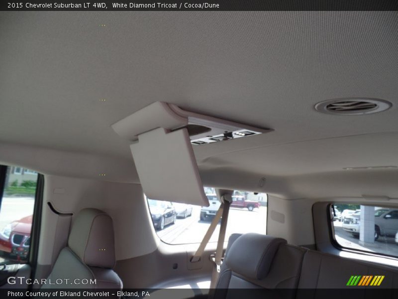 White Diamond Tricoat / Cocoa/Dune 2015 Chevrolet Suburban LT 4WD