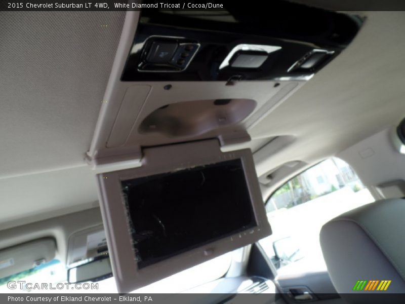 White Diamond Tricoat / Cocoa/Dune 2015 Chevrolet Suburban LT 4WD